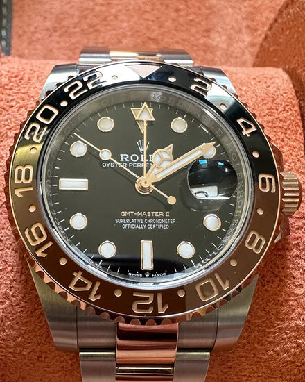 2024 Rolex GMT-Master II "Root Beer" 40MM Black Dial Two-Tone Oyster Bracelet (126711CHNR)