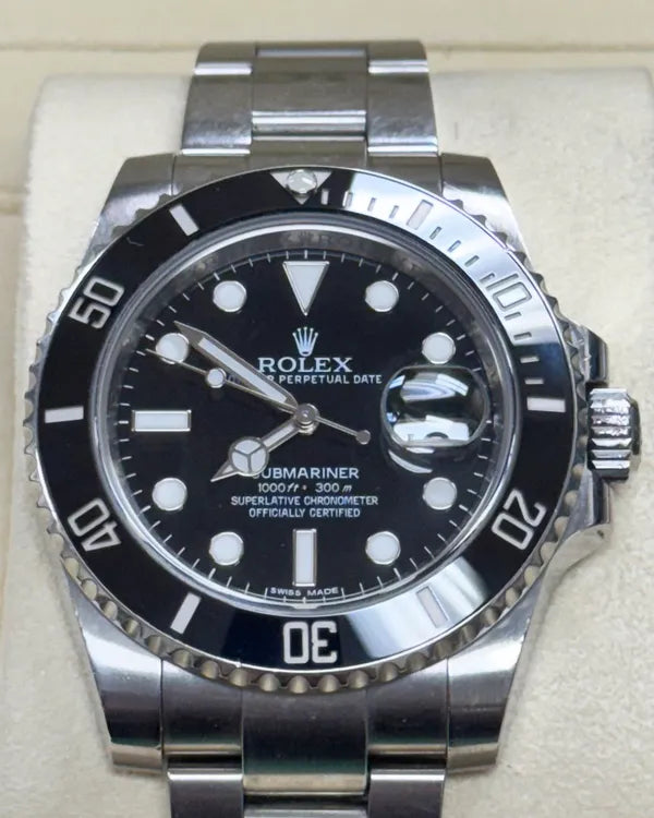 2015 Rolex Submariner Date 40MM Black Dial Oyster Bracelet (116610LN)
