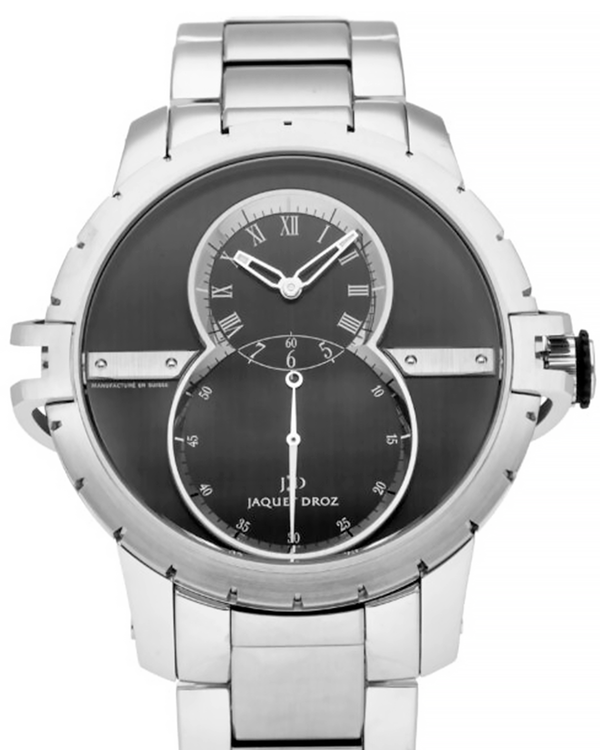2023 Jaquet Droz Grande Seconde SW 45MM Black Dial Steel Bracelet (J029030-48)