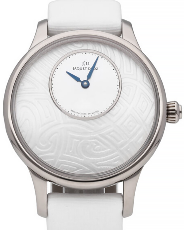 2023 Jaquet Droz Petite Heure Minute 39MM Silver Dial Textile Strap (J005014-70)
