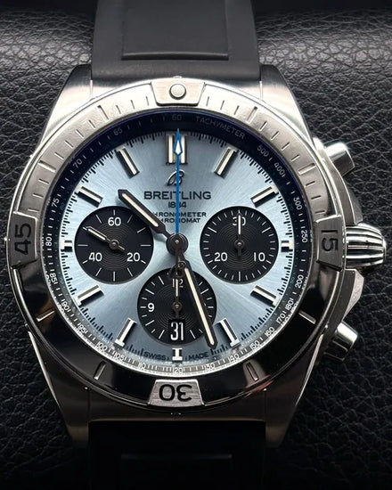 2022 Breitling Chronomat B01 42MM Blue Dial Rubber Strap (PB0134101C1S1)