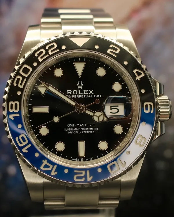 2023 Rolex GMT-Master II "Batman" 40MM Black Dial Oyster Bracelet (126710BLNR)