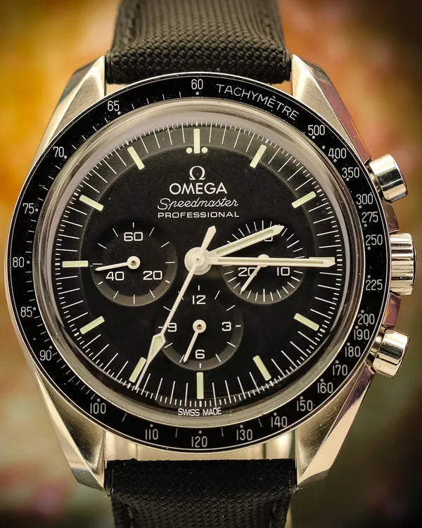 2022 Omega Speedmaster Professional Moonwatch 42MM Black Dial Leather Strap (310.32.42.50.01.001)