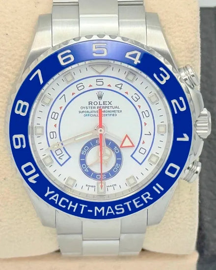 2018 Rolex Yacht-Master II 44MM White Dial Oyster Bracelet (116680)