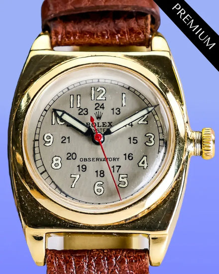 No Reserve - Rolex Oyster Imperial Chronometer 30MM Silver Dial Aftermarket Leather Strap (3116)