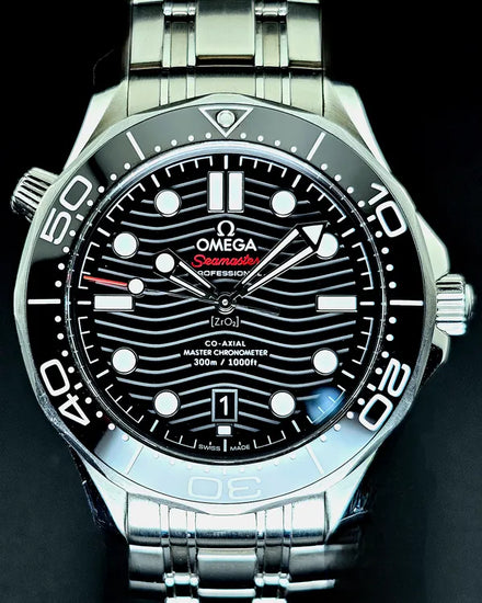 2022 Omega Seamaster Diver 300M 42MM Black Dial Steel Bracelet (210.30.42.20.01.001)
