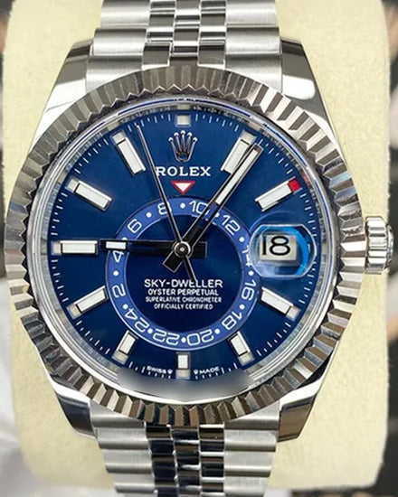 2023 Rolex Sky-Dweller 42MM Blue Dial Jubilee Bracelet (336934)