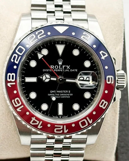 2018 Rolex GMT-Master II "Pepsi" 40MM Black Dial Jubilee Bracelet (126710BLRO)