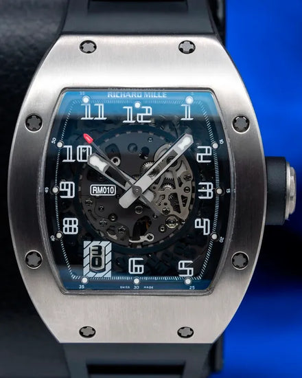 Richard Mille RM 010 48MM Skeleton Dial Rubber Strap (RM010)