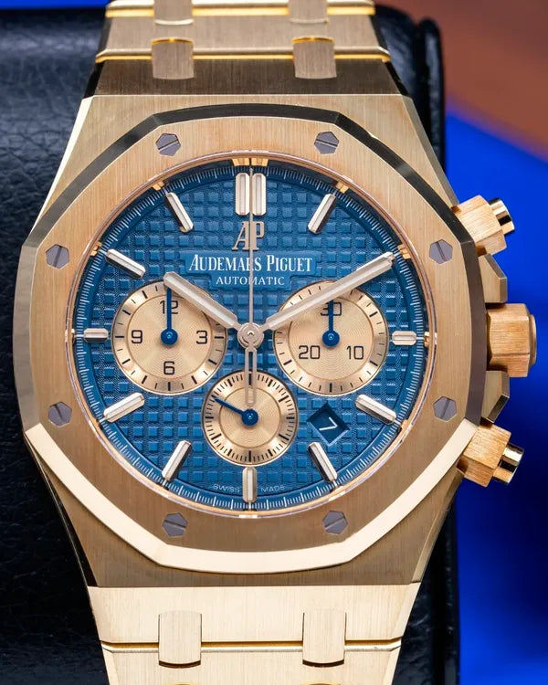 2019 Audemars Piguet Royal Oak 41MM Blue Dial Yellow Gold Bracelet (26331BA.OO.1220BA.01)