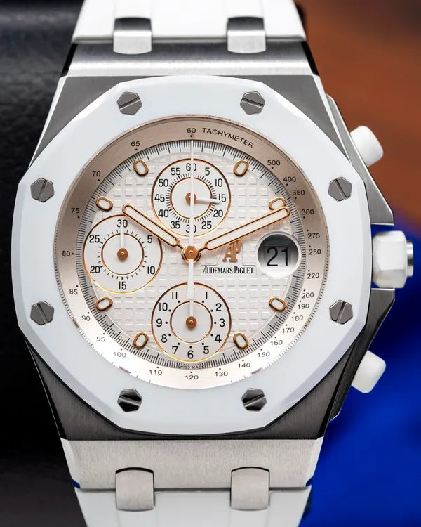 2013 Audemars Piguet Royal Oak Offshore "Pride of Siam" 42MM White Dial Rubber Strap (26172SO.OO.D202CR.01)