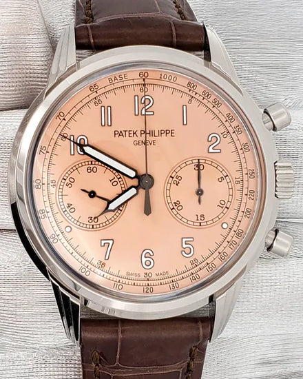 2023 Patek Philippe Complications 41MM Salmon Dial Leather Strap (5172G-010)