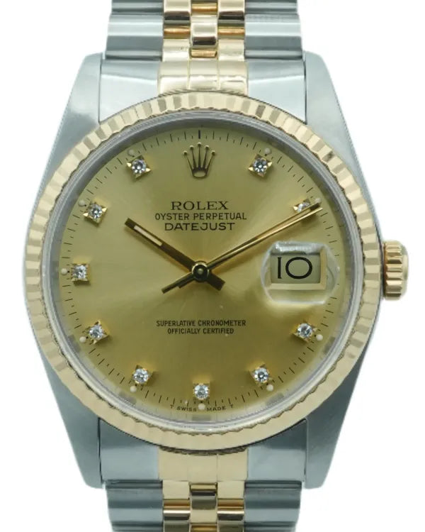 1988 Rolex Datejust 36MM Champagne Dial Two-Tone Jubilee Bracelet (16233)