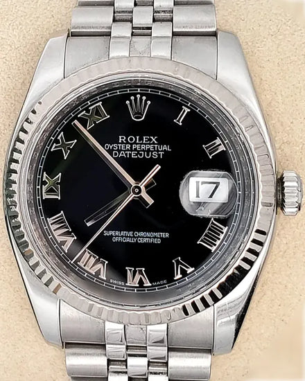 2009 Rolex Datejust 36MM Black Dial Jubilee Bracelet (116234)