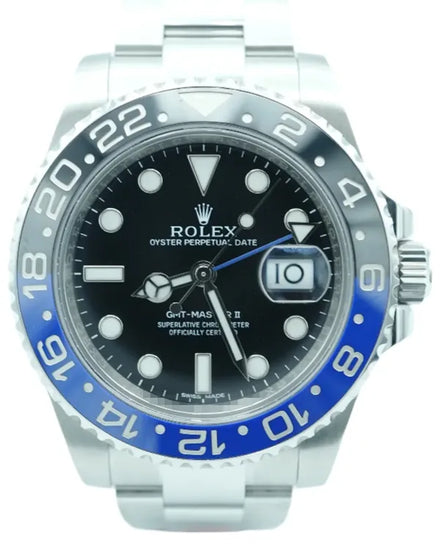 2024 Rolex GMT-Master II "Batman" 40MM Black Dial Oyster Bracelet (126710BLNR)