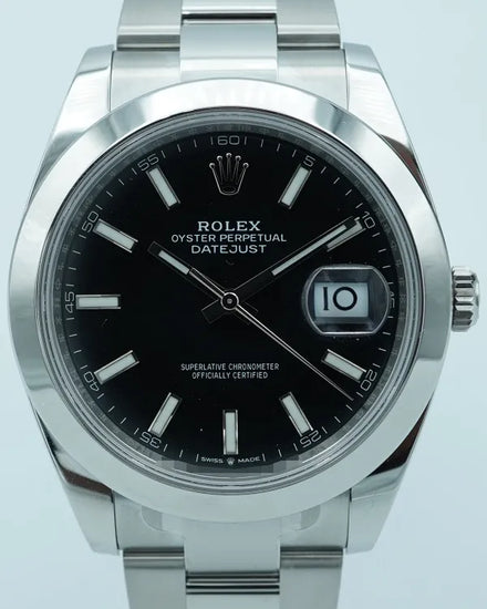 2024 Rolex Datejust 41MM Black Dial Oyster Bracelet (126300)