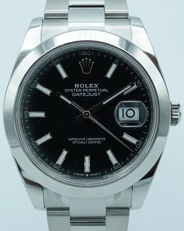2024 Rolex Datejust 41MM Black Dial Oyster Bracelet (126300)