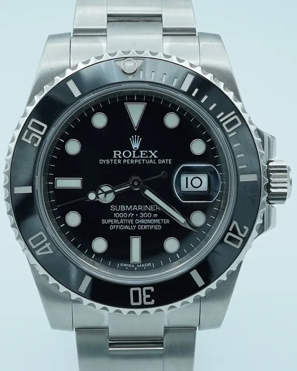 2014 Rolex Submariner Date 40MM Black Dial Oyster Bracelet (116610LN)