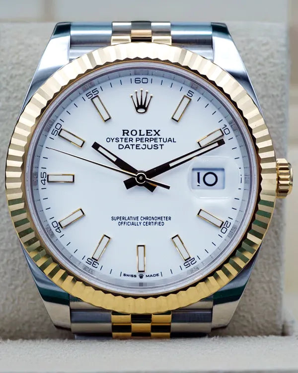 2020 Rolex Datejust 41MM White Dial Two-Tone Jubilee Bracelet (126333)