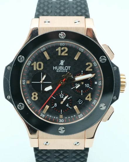 2011 Hublot Big Bang 44MM Carbon Fiber Dial Rubber Strap (301.PB.131.RX)