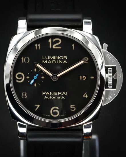 2019 Panerai Luminor 1950 3 Days 44MM Black Dial Rubber Strap (PAM01359)