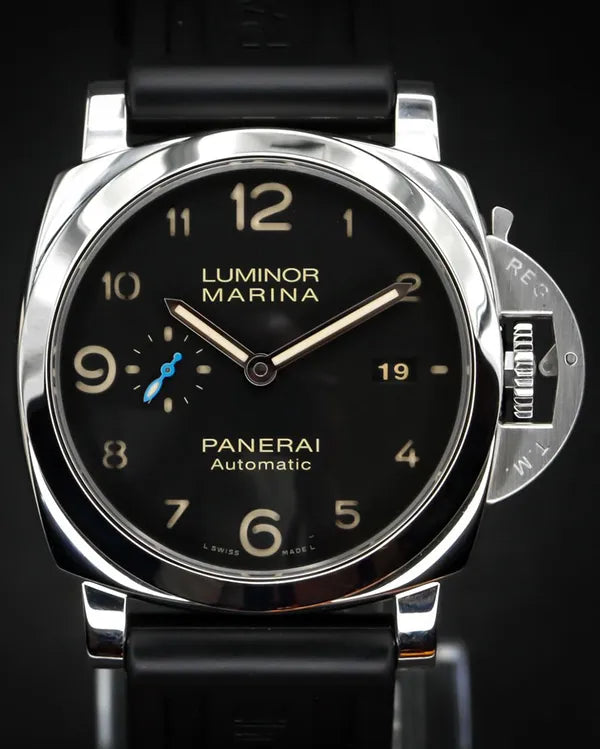 2019 Panerai Luminor 1950 3 Days 44MM Black Dial Rubber Strap (PAM01359)