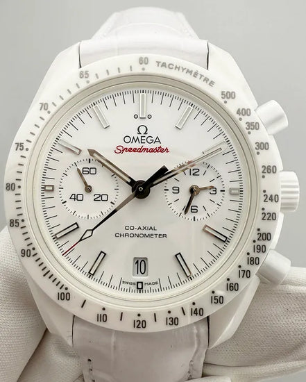 2020 Omega Speedmaster Dark Side of the Moon "White Side of the Moon" 44.25MM White Dial Leather Strap (311.93.44.51.04.002)