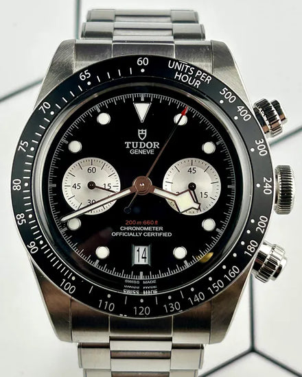 Tudor Black Bay Chrono 41MM Black Dial Steel Bracelet (79360N)