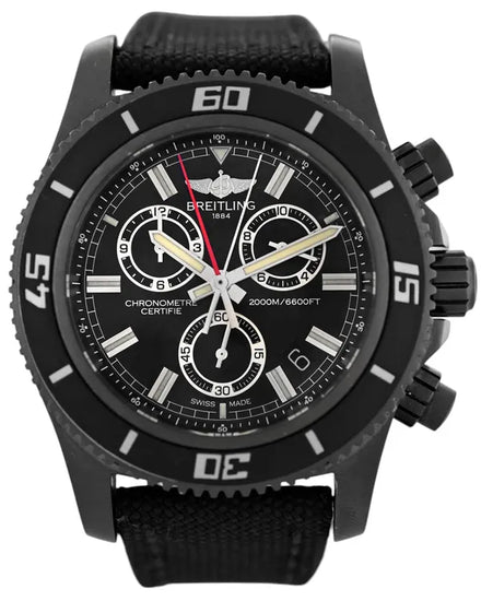 Breitling Superocean Chronograph L.E. 46MM Quartz Black Dial Textile Strap (M73310)