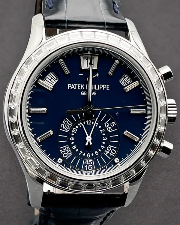 2011 Patek Philippe Annual Calendar 40.5MM Blue Dial Leather Strap (5961P-001)