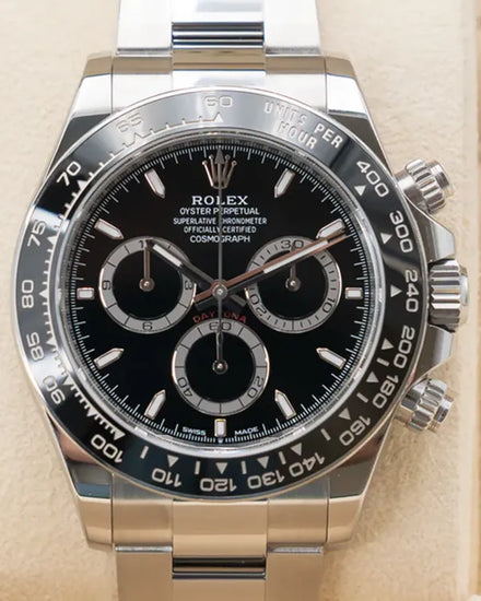 2024 Rolex Cosmograph Daytona 40MM Black Dial Oyster Bracelet (126500LN)