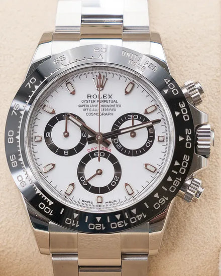 2021 Rolex Cosmograph Daytona "Panda" 40MM White Dial Oyster Bracelet (116500LN)