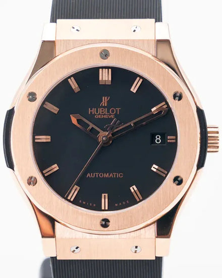 Hublot Classic Fusion 42MM Black Dial Rubber Strap (542.OX.1181.RX)