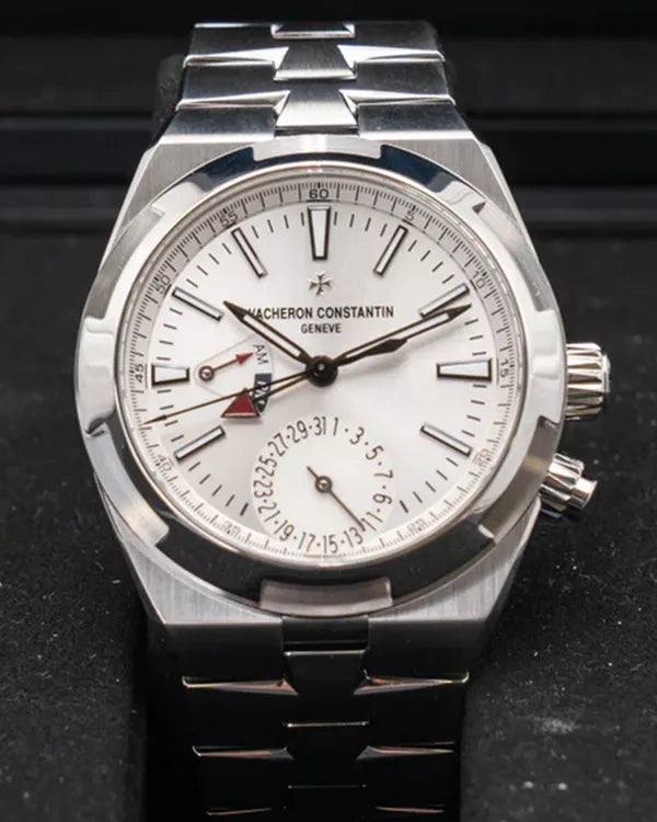 2018 Vacheron Constantin Overseas Dual Time 41MM Silver Dial Steel Bracelet (7900V/110A-B333)