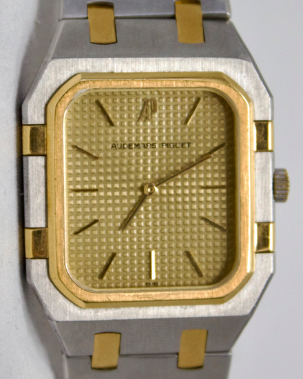 Audemars Piguet Royal Oak Lady Square 32MM Quartz Champagne Dial Two-Tone Bracelet (66009SA)