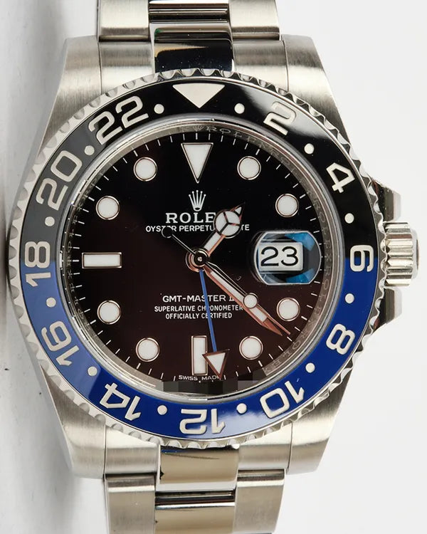 2014 Rolex GMT-Master II "Batman" 40MM Black Dial Oyster Bracelet (116710BLNR)