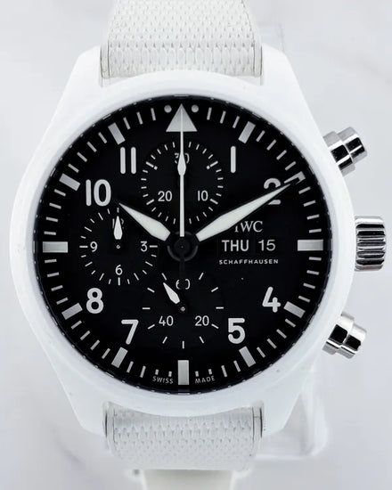 2024 IWC Schaffhausen Pilot Top Gun Edition “Lake Tahoe” 44.5MM Black Dial Rubber Strap (IW389105)