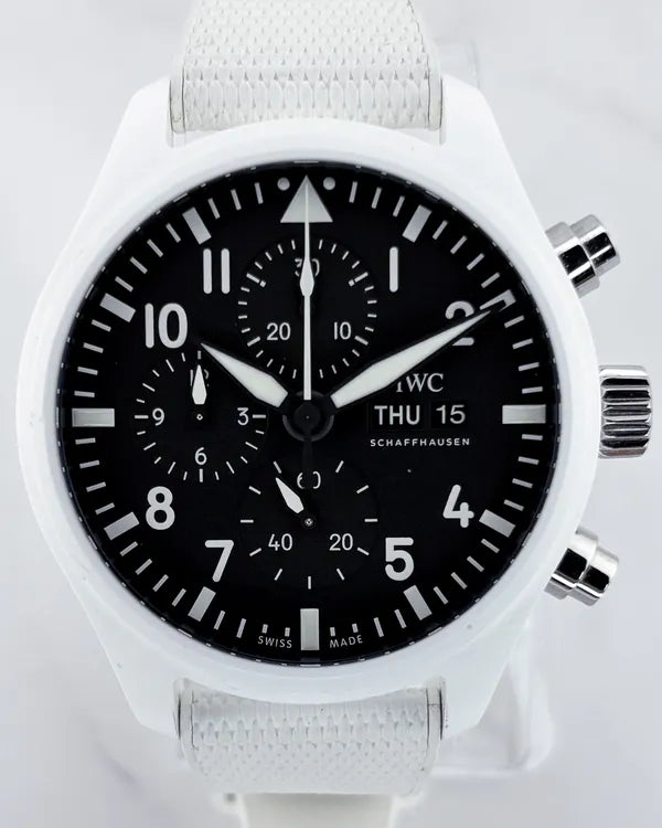 2024 IWC Schaffhausen Pilot Top Gun Edition “Lake Tahoe” 44.5MM Black Dial Rubber Strap (IW389105)