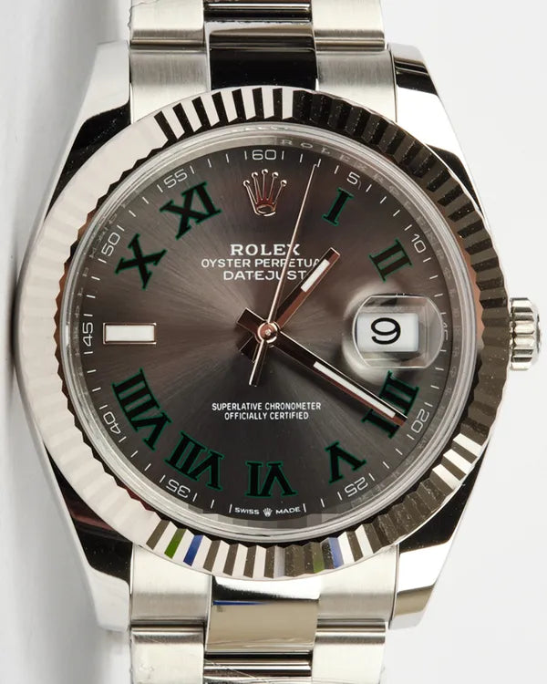 2025 Rolex Datejust "Wimbledon" 41MM Slatde Dial Oyster Bracelet (126334)