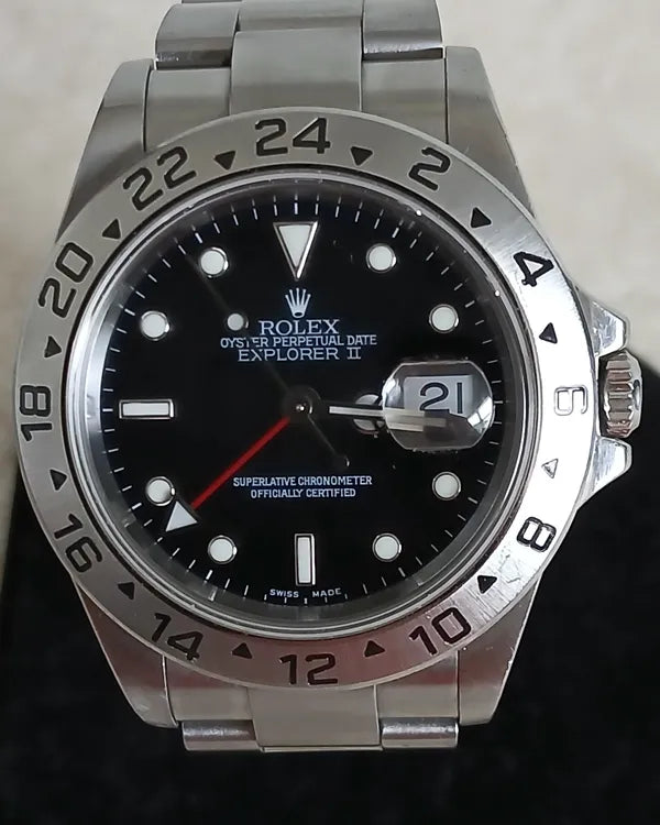 2005 Rolex Explorer II 40MM Black Dial Oyster Bracelet (16570)