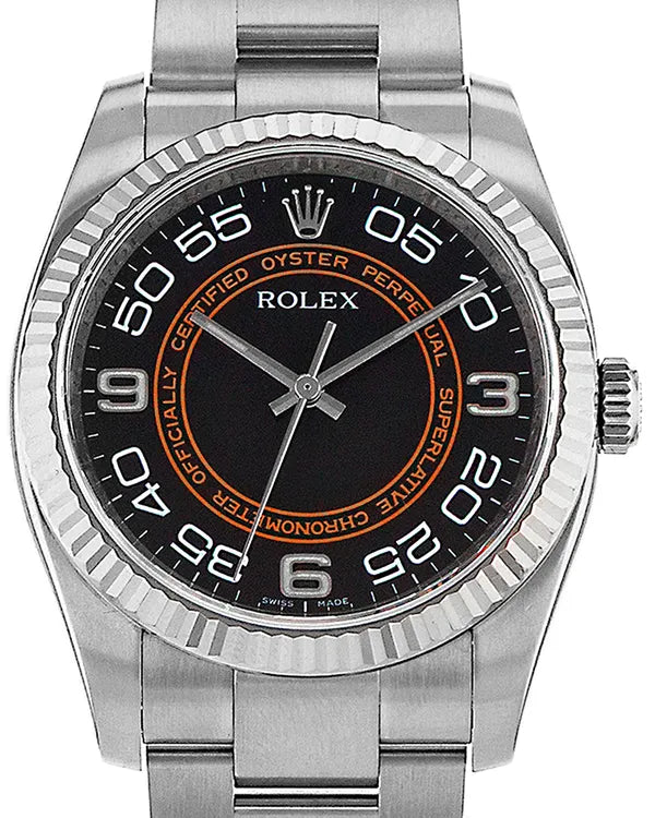 Rolex Oyster Perpetual 36MM Black Dial Oyster Bracelet (116034)