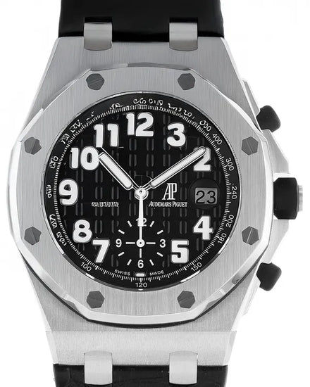 Audemars Piguet Royal Oak Offshore 42MM Black Dial Leather Strap (26170ST.OO.D101CR.03)