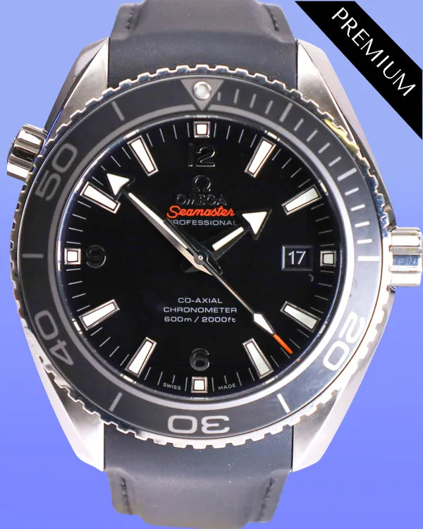 2013 Omega Seamaster Planet Ocean 600M 45.5MM Black Dial Rubber Strap (232.32.46.21.01.003)
