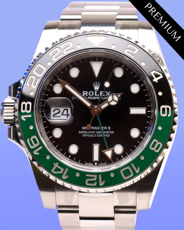 2025 Rolex GMT-Master II "Sprite" 40MM Black Dial Oyster Bracelet (126720VTNR)