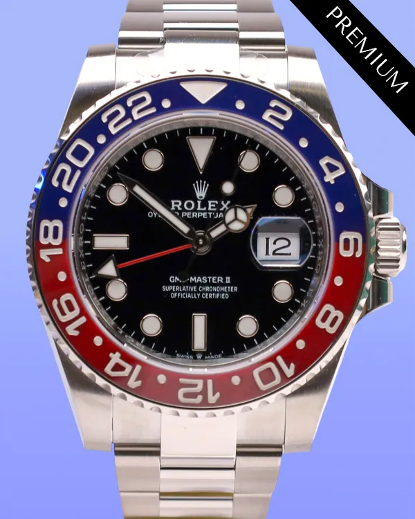 2025 Rolex GMT-Master II "Pepsi" 40MM Black Dial Oyster Bracelet (126710BLRO)