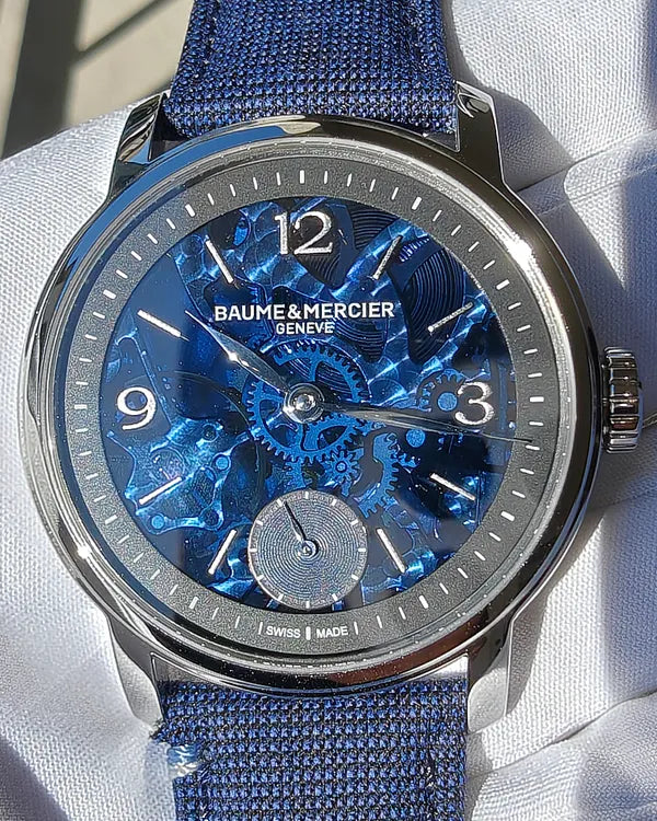 2025 Baume & Mercier Classima 10735 42MM Skeleton Dial Textile Strap (M0A10735)