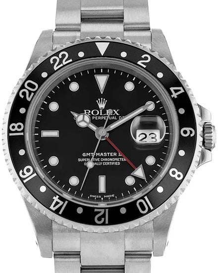 2001 Rolex GMT-Master II 40MM Black Dial Oyster Bracelet (16710)
