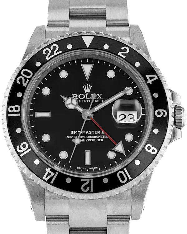 2001 Rolex GMT-Master II 40MM Black Dial Oyster Bracelet (16710)