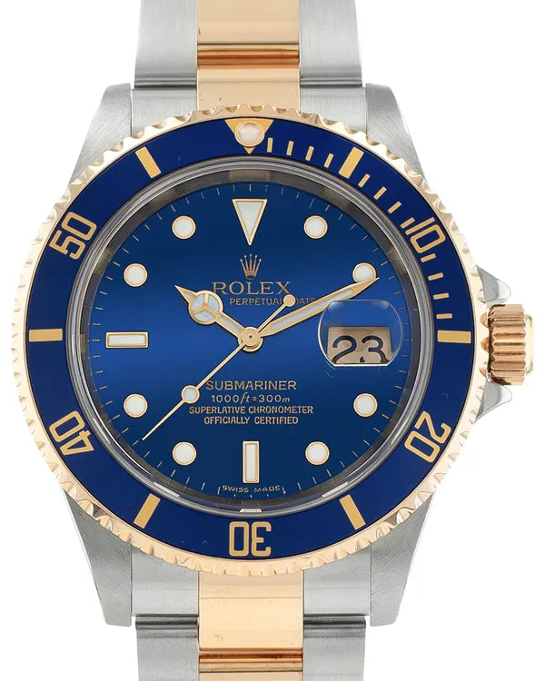 2006 Rolex Submariner Date "Bluesy" 40MM Blue Dial Two-Tone Oyster Bracelet (16613)