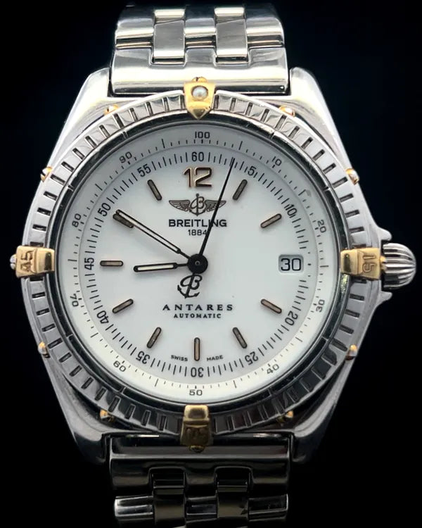 Breitling Antares 39MM White Dial Steel Bracelet (B10048)
